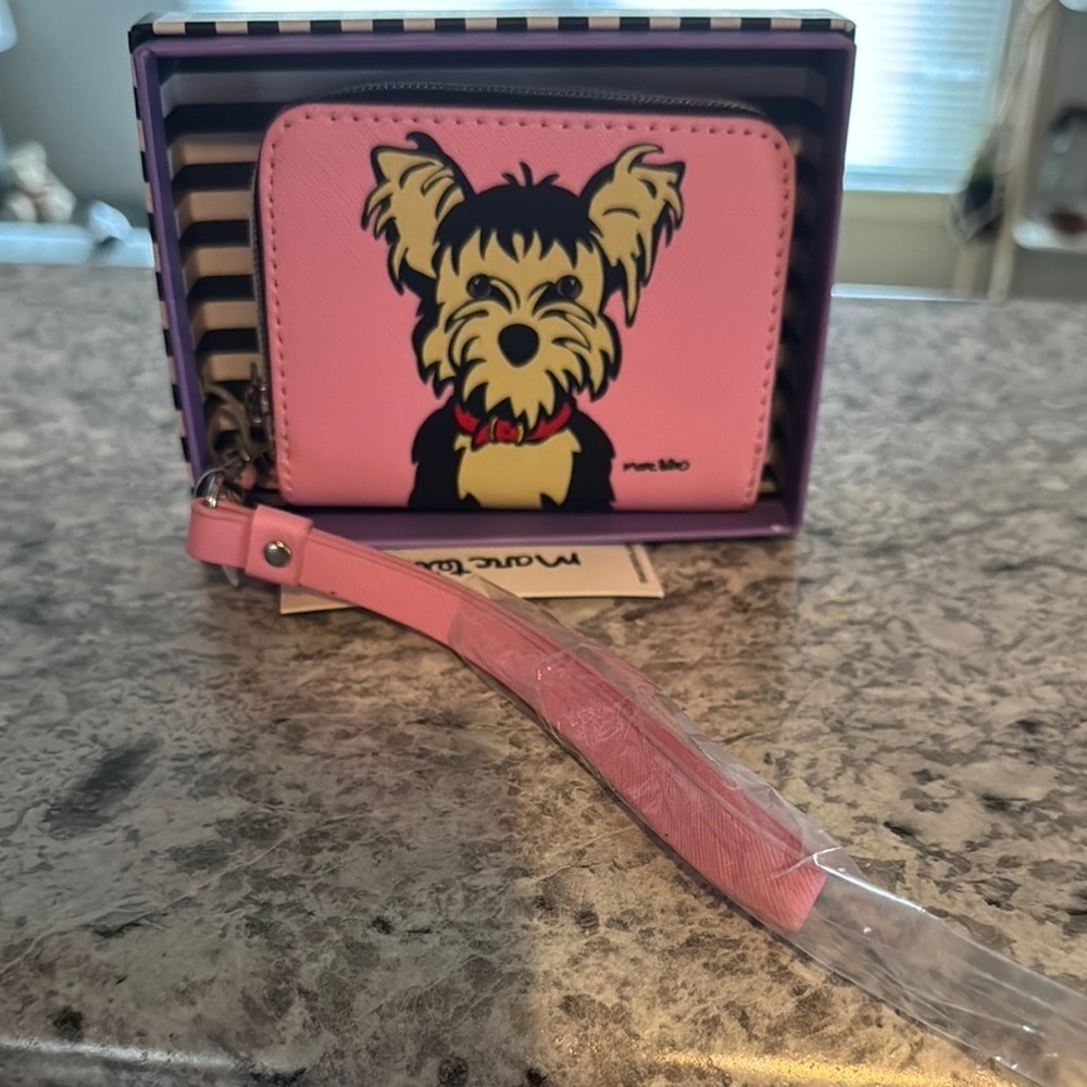 Pink Dog Print Wallet